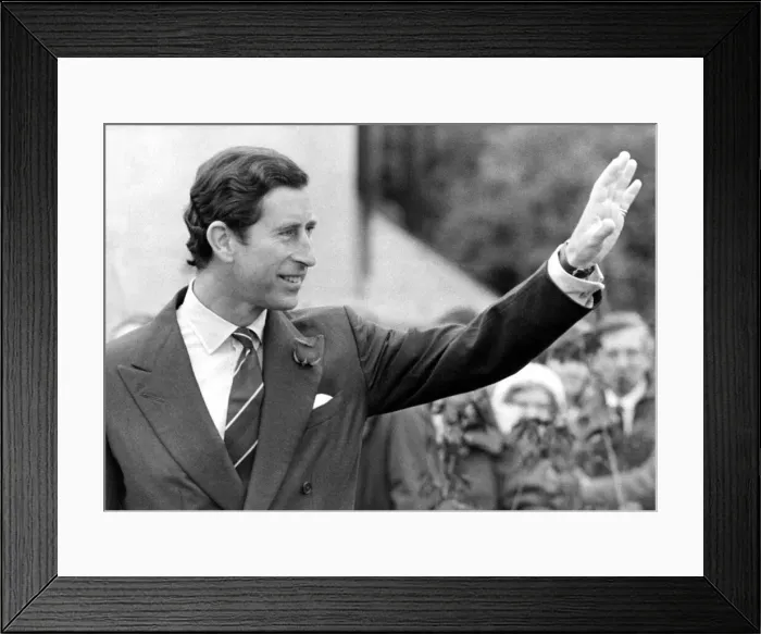 Framed Print : Prince Charles, The Prince of Wales during his visit to the North East 22 May 1985 -