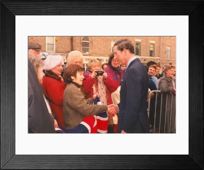 Framed Print : Prince Charles, The Prince of Wales during his visit to the North East 24 January 1997 Framed Print : Prince Charles, The Prince of Wales during his visit to the North East 24 January 1997