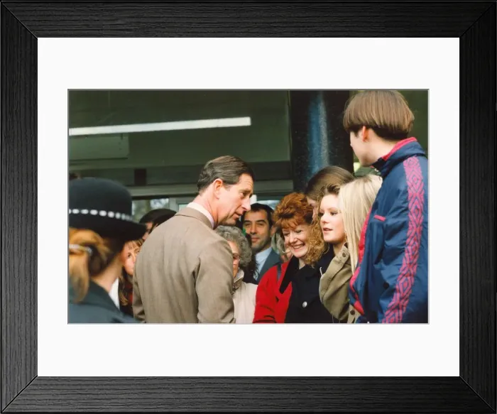 Framed Print : Prince Charles, The Prince of Wales during his visit to the North East 9 December 1994 Framed Print : Prince Charles, The Prince of Wales during his visit to the North East 9 December 1994