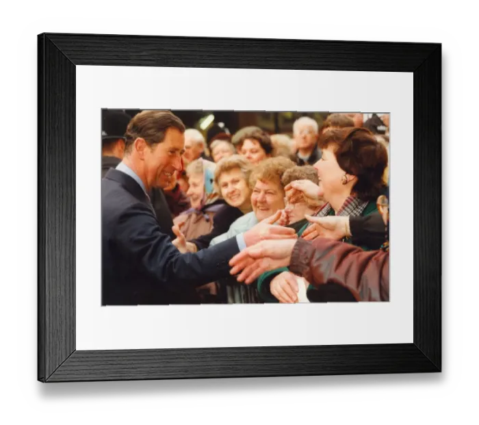 Framed Print : Prince Charles, The Prince of Wales during his visit to the North East 24 January 1997 Framed Print : Prince Charles, The Prince of Wales during his visit to the North East 24 January 1997