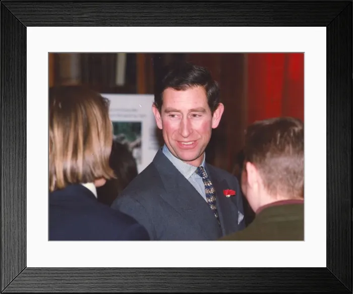 Framed Print : Prince Charles, The Prince of Wales during his visit to the North East 31 January 1992