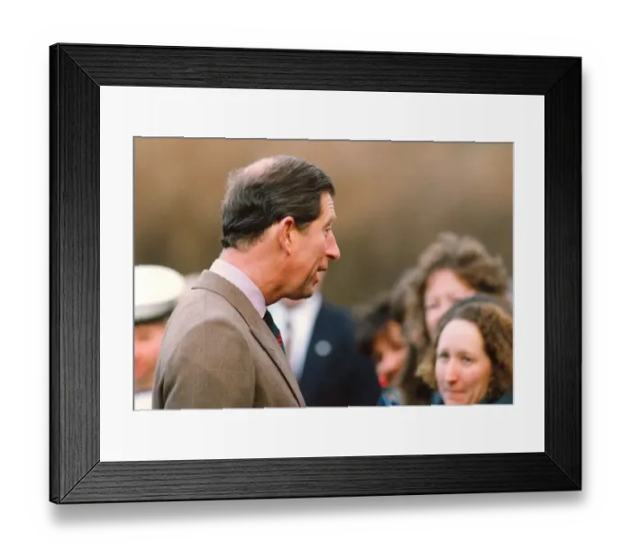 Framed Print : Prince Charles, The Prince of Wales during his visit to the North East 9 December 1994 Framed Print : Prince Charles, The Prince of Wales during his visit to the North East 9 December 1994