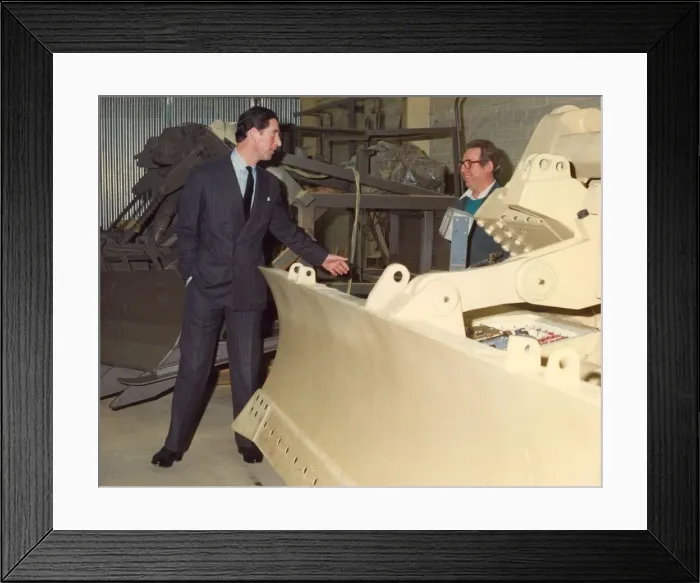 Framed Print : Prince Charles, The Prince of Wales during his visit to the North East 28 January 1991