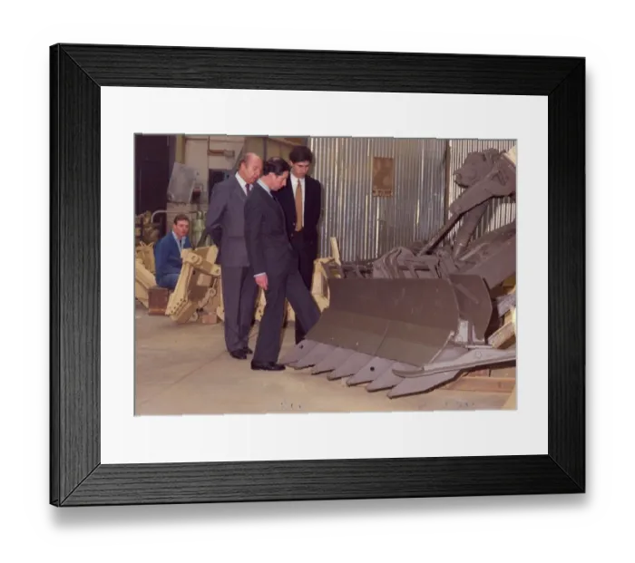 Framed Print : Prince Charles, The Prince of Wales during his visit to the North East 28 January 1991