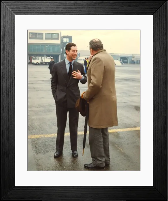 Framed Print : Prince Charles, The Prince of Wales during his visit to the North East 28 January 1991