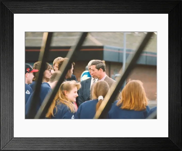 Framed Print : Prince Charles, The Prince of Wales during his visit to the North East 9 December 1994