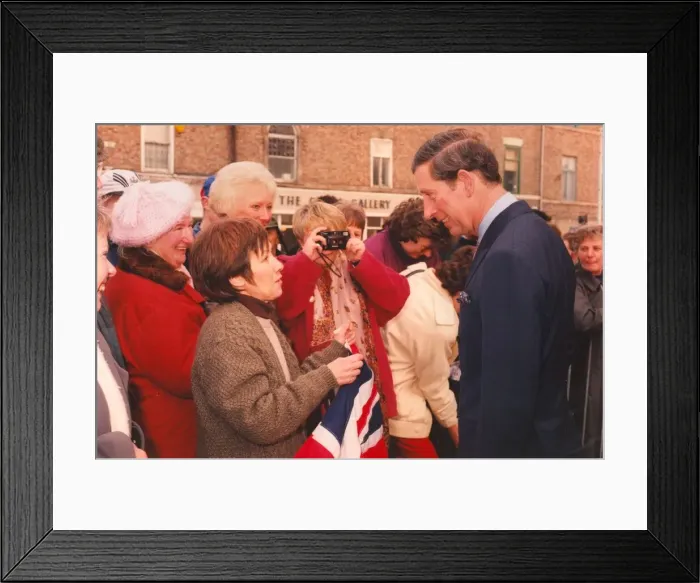 Framed Print : Prince Charles, The Prince of Wales during his visit to the North East 24 January 1997 Framed Print : Prince Charles, The Prince of Wales during his visit to the North East 24 January 1997