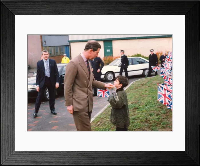 Framed Print : Prince Charles, The Prince of Wales during his visit to the North East 9 December 1994 Framed Print : Prince Charles, The Prince of Wales during his visit to the North East 9 December 1994