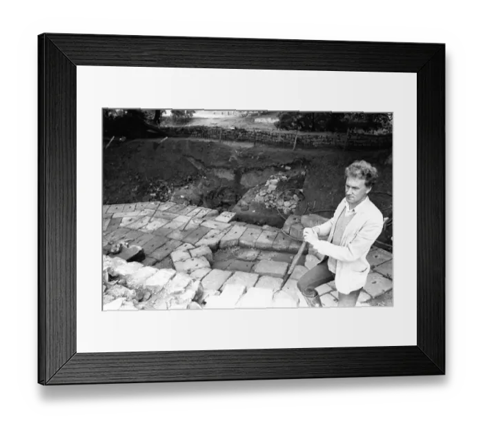 Framed Print : A team of archaeologists, led by Paul Bidwell (pictured)