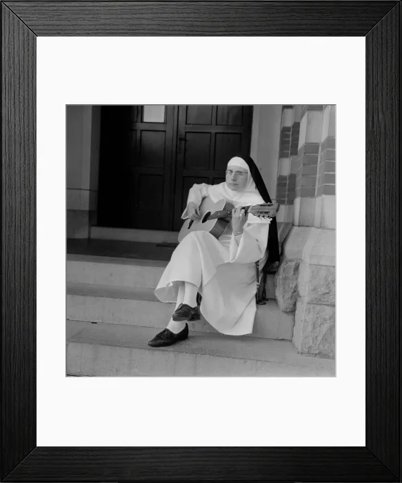 Framed Print : The Singing Nun, born Jeanne-Paule Marie Deckers, she is a nun at the Dominican Framed Print : The Singing Nun, born Jeanne-Paule Marie Deckers, she is a nun at the Dominican