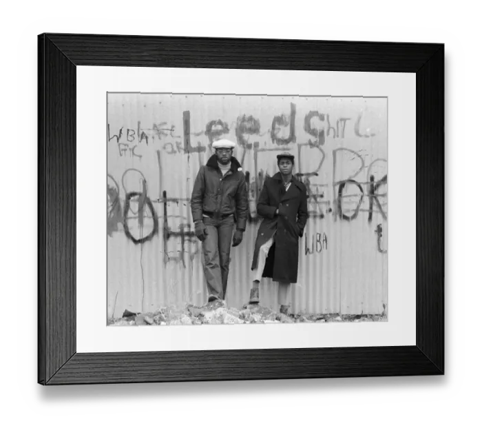 Framed Print : Michael Reilly and Dave Hinds of Reggae group Steel Pulse, pictured in Handsworth Framed Print : Michael Reilly and Dave Hinds of Reggae group Steel Pulse, pictured in Handsworth