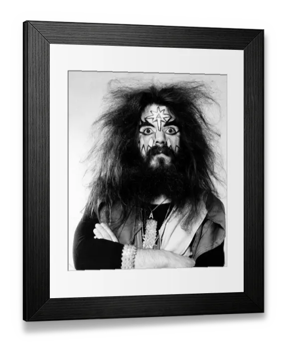 Framed Print : Roy Wood of 1970s pop group Wizzard. 8th May 1973