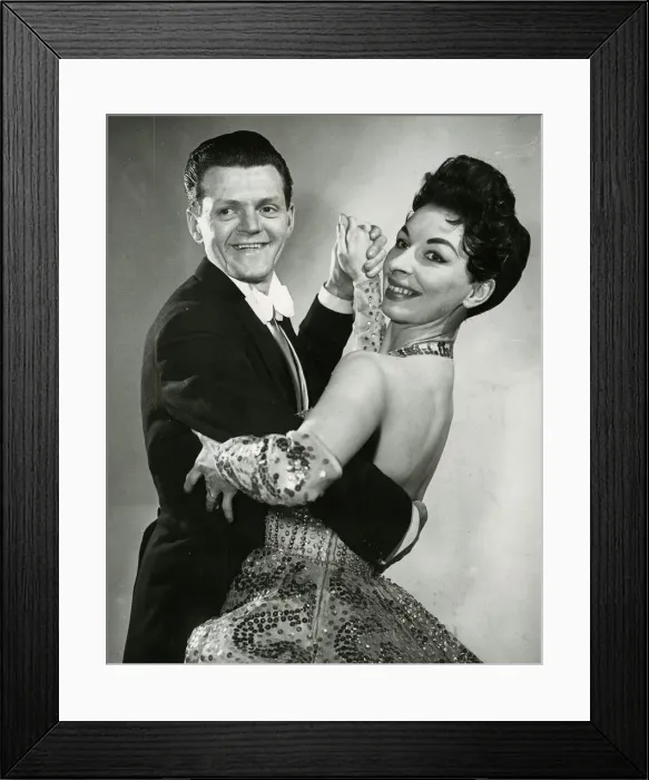 Framed Print : Bill Murdoch and Marie Drummond 1960 Scottish ballroom dancer