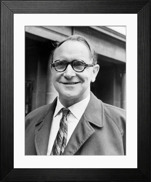 Framed Print : Jack Jones general secretary of Transport and General Workers Union Circa 1970