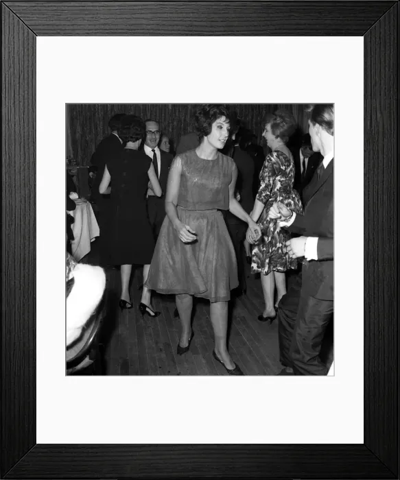 Framed Print : Dances The Twist. Alma Cogan dancing at The Hungaria Restaurant in Lower Regent Street Framed Print : Dances The Twist. Alma Cogan dancing at The Hungaria Restaurant in Lower Regent Street