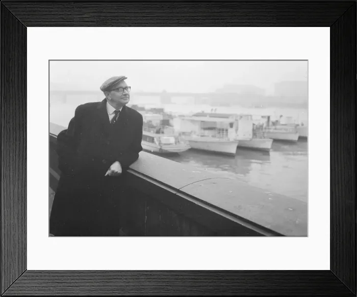 Framed Print : Mr Jack Jones of the Transport and General Workers Union wearimng a cloth cap which is Framed Print : Mr Jack Jones of the Transport and General Workers Union wearimng a cloth cap which is
