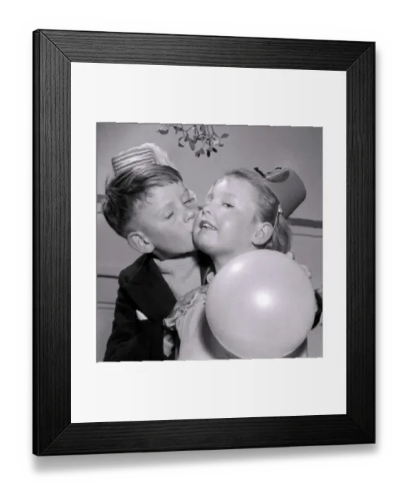 Framed Print : This mistletoe does things for a fellow, thinks seven year old William Smith Framed Print : This mistletoe does things for a fellow, thinks seven year old William Smith