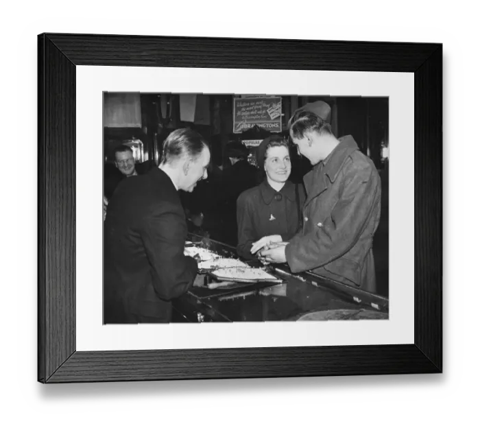 Framed Print : Gunner John Hiller and fiance Miss Trinder met at an army dance three years ago Framed Print : Gunner John Hiller and fiance Miss Trinder met at an army dance three years ago