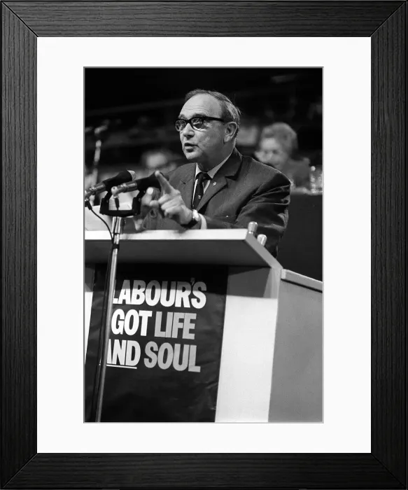 Framed Print : Jack Jones general secretary of Transport and General Workers