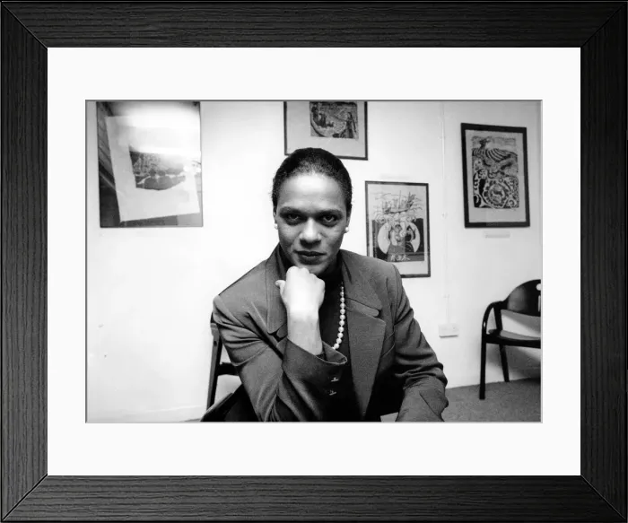 Framed Print : Pauline Black, formerly of early 80s Coventry two-tone band The Selecter Framed Print : Pauline Black, formerly of early 80s Coventry two-tone band The Selecter