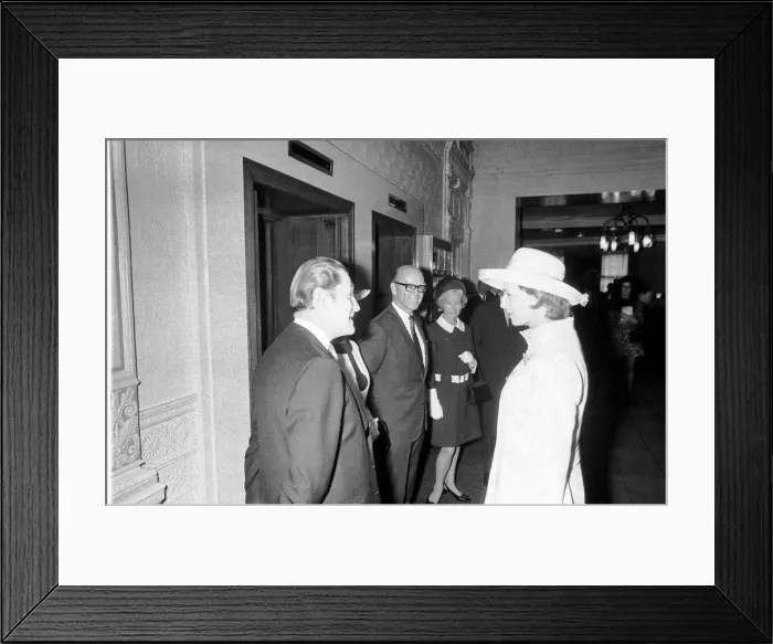 Framed Print : Princess Alexandra pictured during her official visit to the Royal Station Hotel in Framed Print : Princess Alexandra pictured during her official visit to the Royal Station Hotel in
