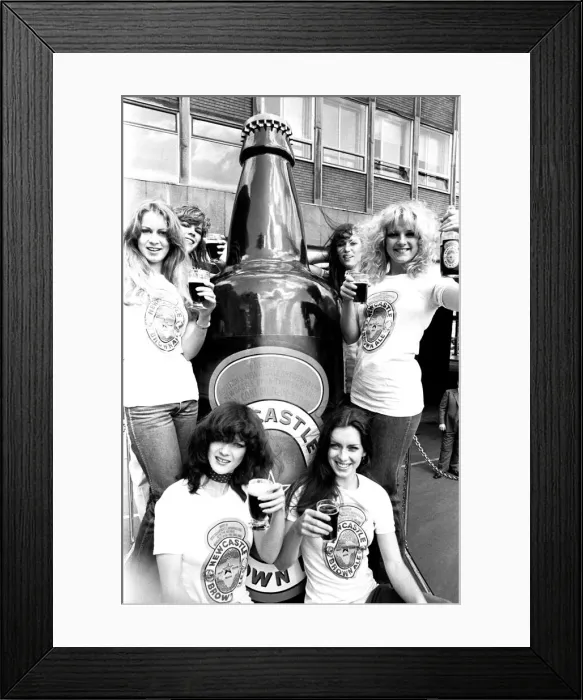 Framed Print : Cheers! Pans People sample a few pints of Newcastle Brown Ale during their Festival Framed Print : Cheers! Pans People sample a few pints of Newcastle Brown Ale during their Festival