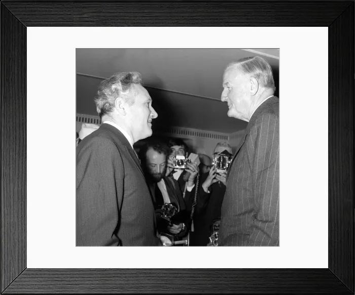 Framed Print : A Foyles luncheon was held at the Dorchester Hotel in honour of Cecil King