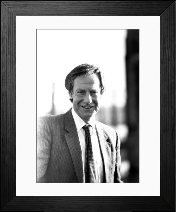 Framed Print : Film critic Barry Norman pictured on the roof of Thomson House Framed Print : Film critic Barry Norman pictured on the roof of Thomson House