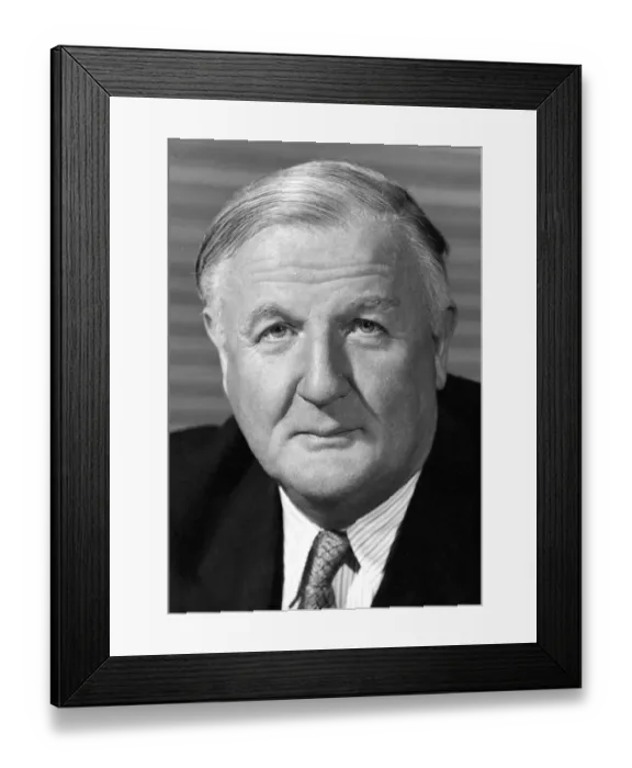 Framed Print : Portrait of Cecil H King, Chairman of the International Publishing Corporation Ltd circa