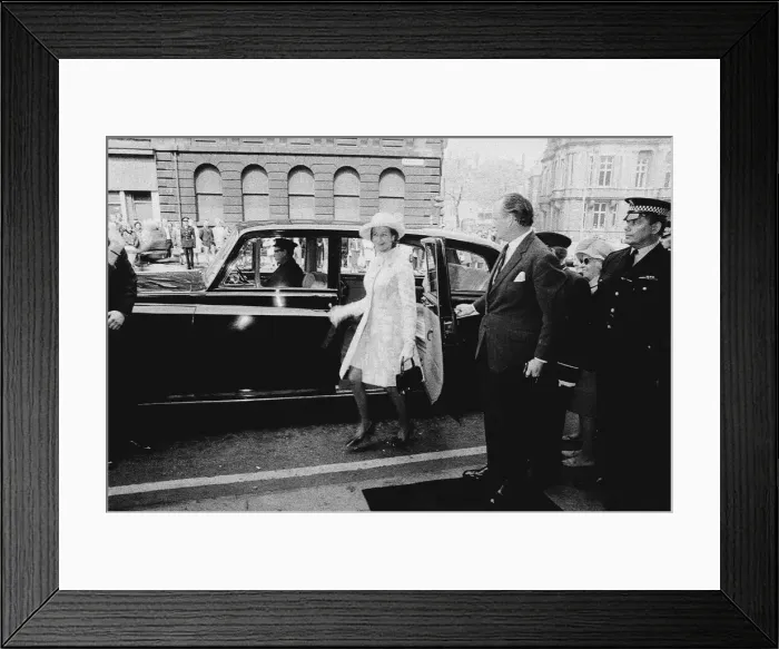 Framed Print : Princess Alexandra pictured during her official visit to the Royal Station Hotel in Framed Print : Princess Alexandra pictured during her official visit to the Royal Station Hotel in