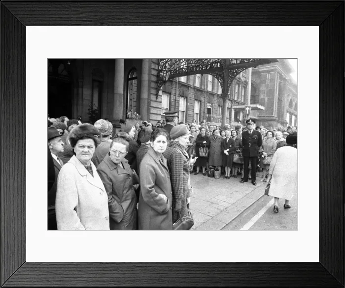 Framed Print : Princess Alexandra pictured during her official visit to the Royal Station Hotel in Framed Print : Princess Alexandra pictured during her official visit to the Royal Station Hotel in