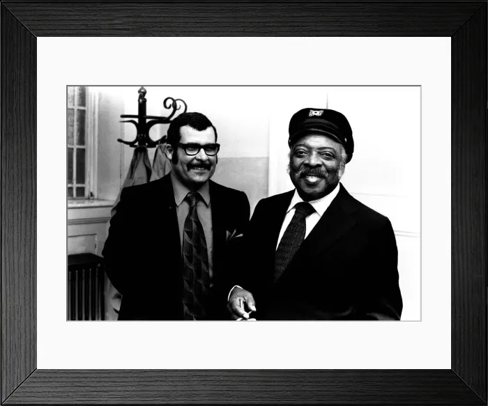 Framed Print : Jazz Musician William Count Basie in the North East 10 May 1972