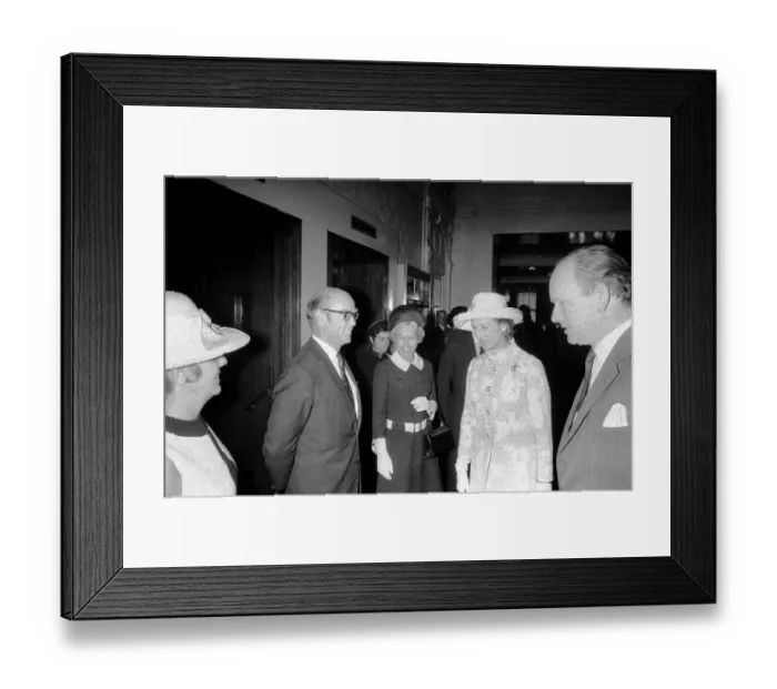 Framed Print : Princess Alexandra pictured during her official visit to the Royal Station Hotel in Framed Print : Princess Alexandra pictured during her official visit to the Royal Station Hotel in