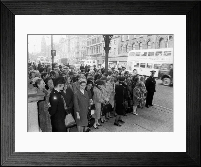 Framed Print : Princess Alexandra pictured during her official visit to the Royal Station Hotel in