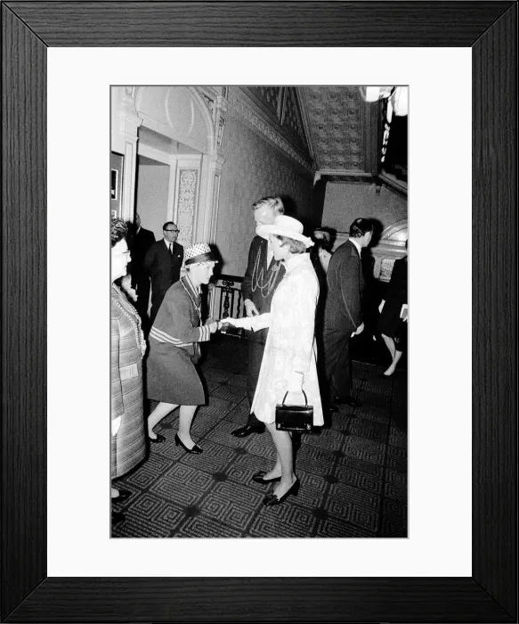 Framed Print : Princess Alexandra pictured during her official visit to the Royal Station Hotel in