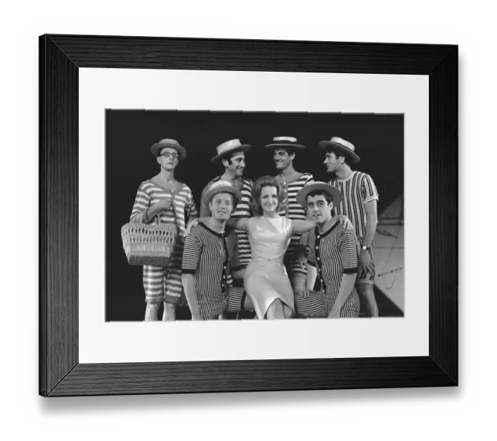 Framed Print : Rehearsals of the Charity Show A Night of 100 Stars'at the London Palladium