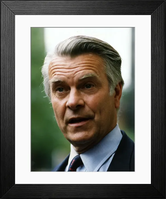 Framed Print : David Owen former leader of the Social Democratic Party SDP