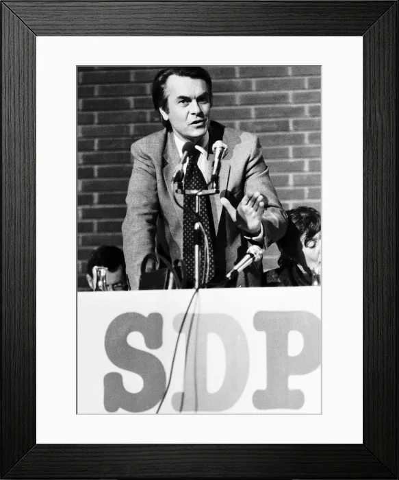 Framed Print : Dr David Owen former Labour foreign secretary, is now the new leader of the Social Framed Print : Dr David Owen former Labour foreign secretary, is now the new leader of the Social