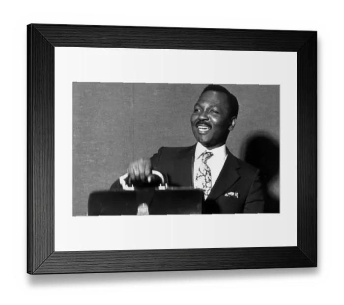 Framed Print : The former President of Nigeria General Yakubu Jack