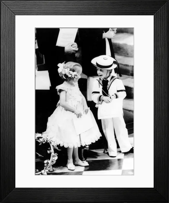 Framed Print : Prince William and Laura Fellowes at Prince Andrew and Sarah Ferguson