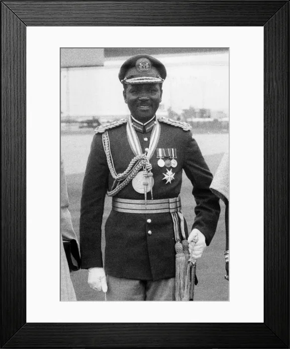 Framed Print : General Yakuba Gowon President of Nigeria seen here during his state visit to Britain Framed Print : General Yakuba Gowon President of Nigeria seen here during his state visit to Britain