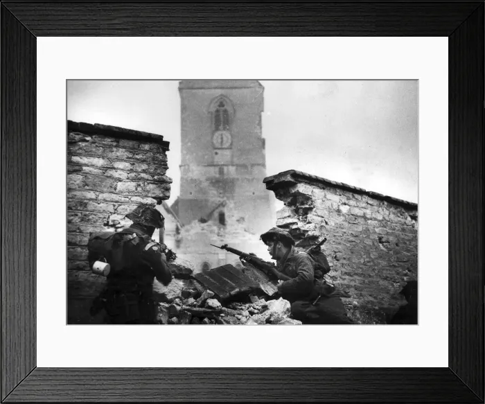 Framed Print : Allied Invasion of Normandy, Northern France following the D-Day landings on 6th June Framed Print : Allied Invasion of Normandy, Northern France following the D-Day landings on 6th June