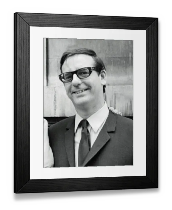 Framed Print : Michael Jeffrey manager of the pop group The Animals