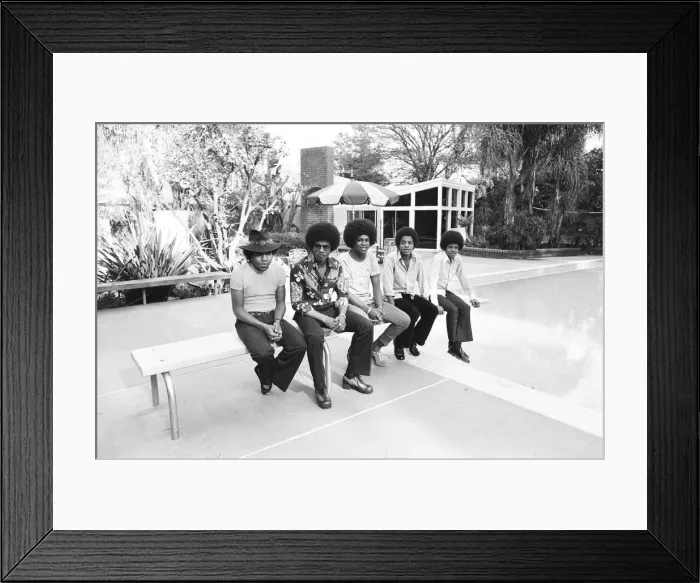 Framed Print : The Jackson Five at home in Los Angeles. 23rd February 1973 Framed Print : The Jackson Five at home in Los Angeles. 23rd February 1973
