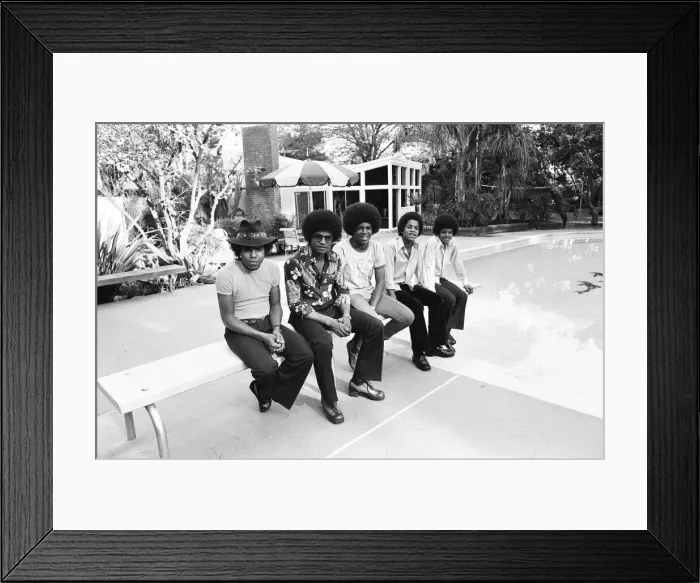 Framed Print : The Jackson Five at home in Los Angeles. 23rd February 1973 Framed Print : The Jackson Five at home in Los Angeles. 23rd February 1973