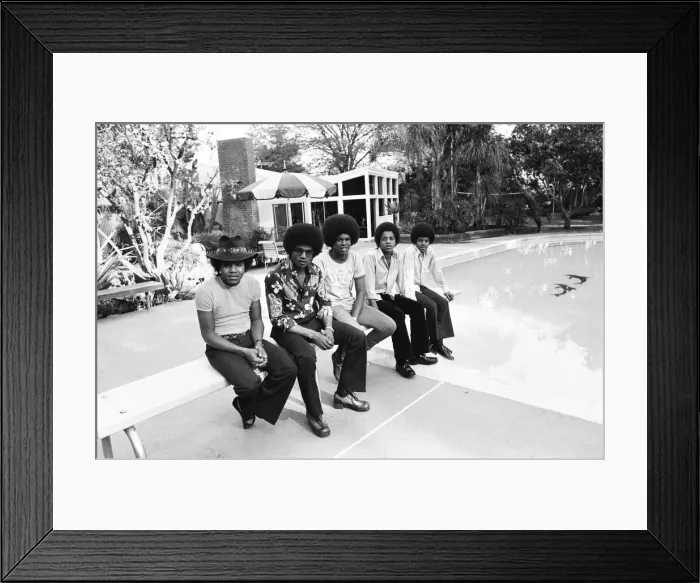 Framed Print : The Jackson Five at home in Los Angeles. 23rd February 1973 Framed Print : The Jackson Five at home in Los Angeles. 23rd February 1973