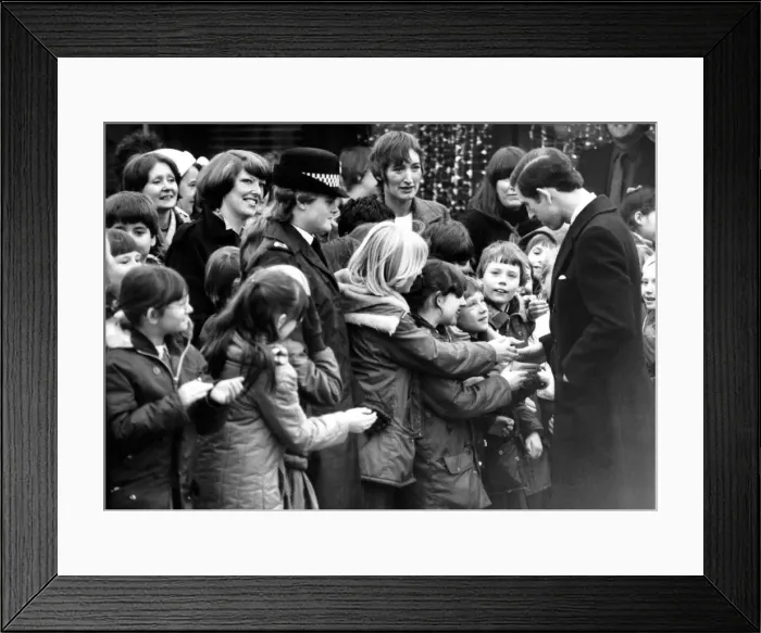 Framed Print : Prince Charles, The Prince of Wales during his visit to the North East 7 December 1983