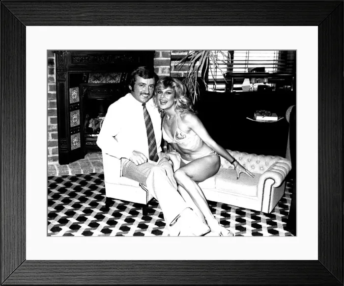 Framed Print : Model Jilly Johnson at a Suite Centre in Newcastle in September 1983 Framed Print : Model Jilly Johnson at a Suite Centre in Newcastle in September 1983