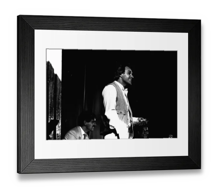 Framed Print : Comedian Freddie Starr at a pupil presenation night at Gateshead Framed Print : Comedian Freddie Starr at a pupil presenation night at Gateshead