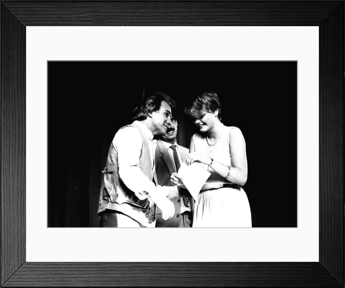 Framed Print : Comedian Freddie Starr at a pupil presenation night at Gateshead